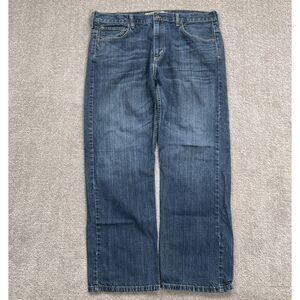 Levi's 569 Jeans Men 36W 32L Blue‎ Loose Straight Fit Cotton Denim Bat Wing